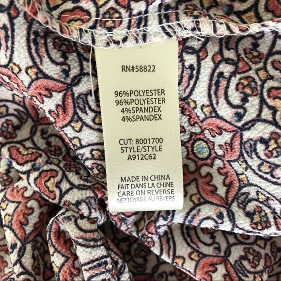 Max Studio Oversized Balloon Sleeve Boho Dress Sm - Picture 9 of 9